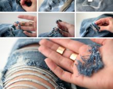 Как сделать дыры на шортах