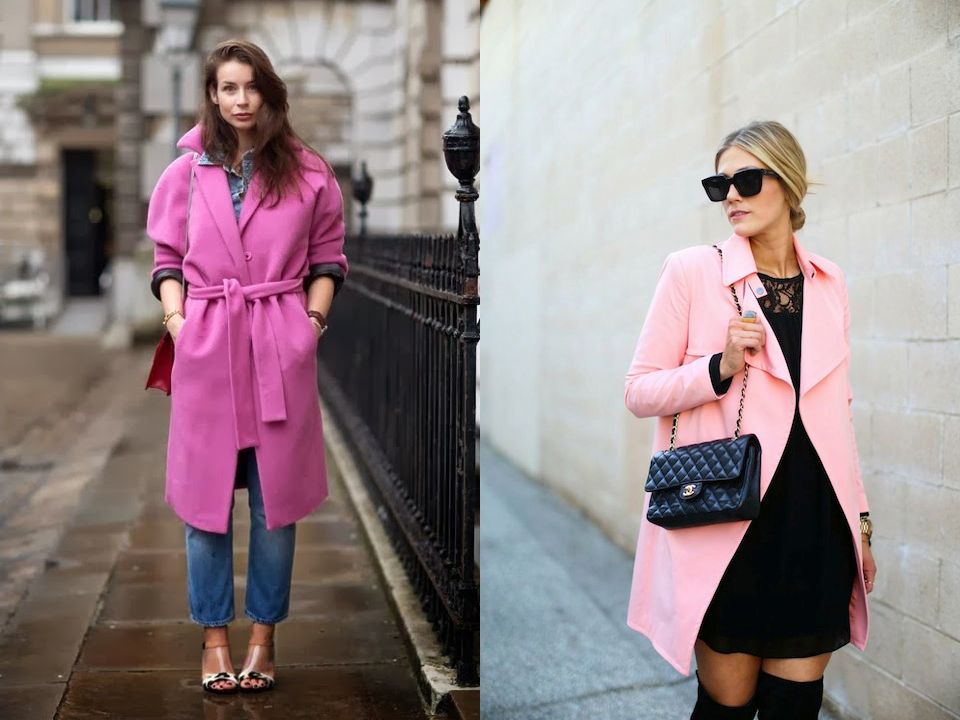 Розовое пальто – с чем носить и как создать модный образ?