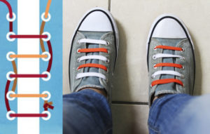 Как красиво зашнуровать ботинки? Способы завязать шнурки на ботинкахтрадиционно, без бантика и другими интересными методами.