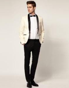 Мужской белый пиджак и брюки