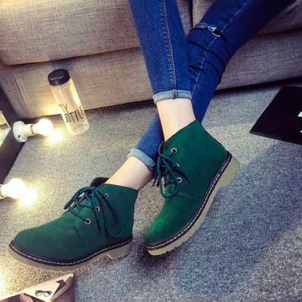 Зеленые ботинки
