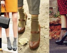 как носить носки с туфлями женщинам