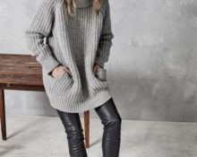 объемный свитер – модный в 2018