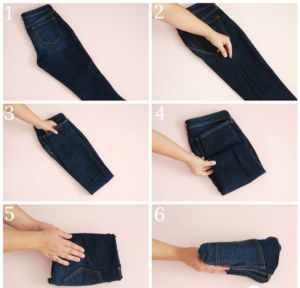 Как складывать брюки