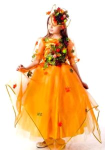 Детские платья и костюмы на осенний бал своими руками