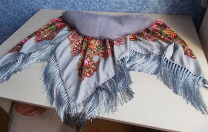 Павловопосадский платок с норкой (Капор)