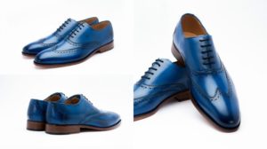 Синие мужские туфли
