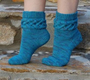 Вязание носков на 2 спицах 30 размера. Детские носки на двух спицах без единого шва