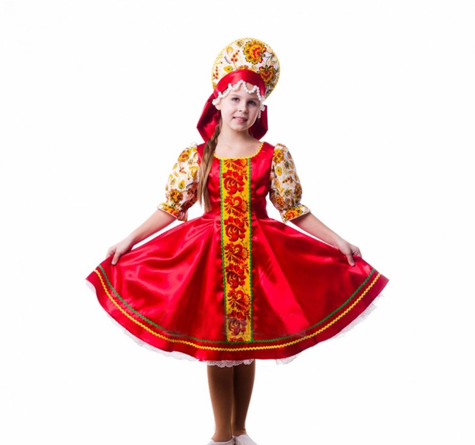 Аппликация русский народный костюм пошагово для детей