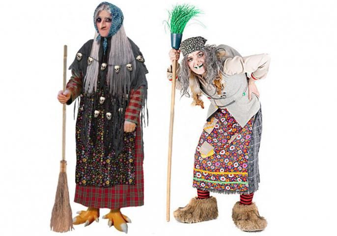 Карнавальный костюм Бабка Ежка современная на девочку