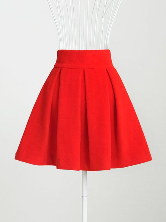 Модели красных юбок для пошива