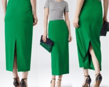 Зеленые юбки-каранадаши