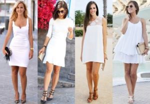 белое летнее платье