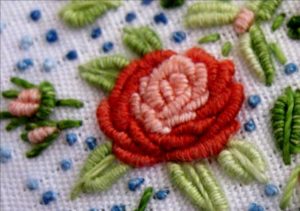 Вышивка шерстяными нитками: цветы и их схемы