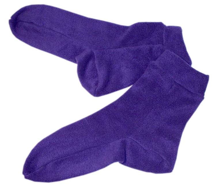 Носки из флиса фиолетовые