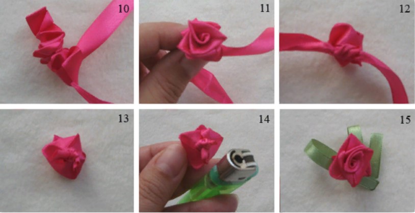 Как сделать розу из атласных лент. Мастер-класс пошагово с фото