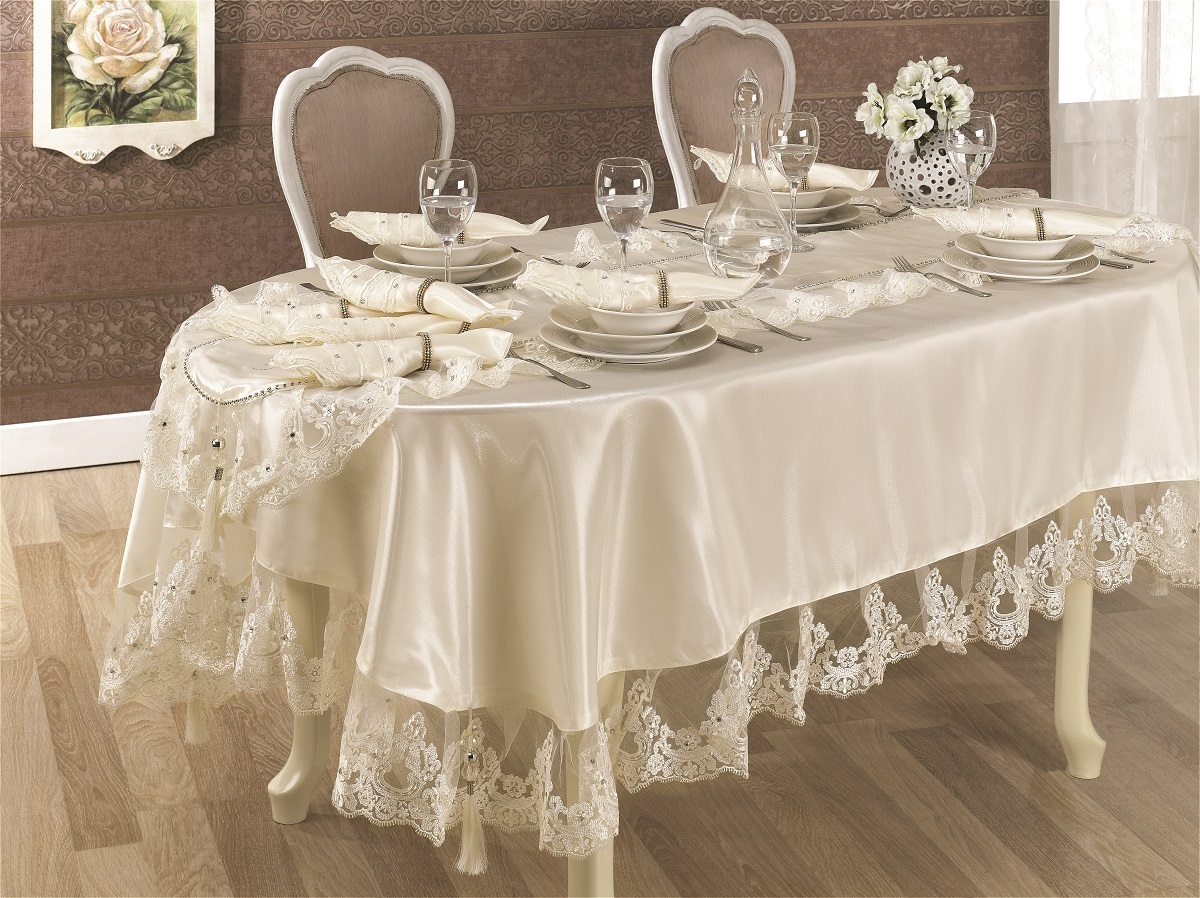 Оформление свадебного стола: выбираем текстиль