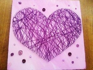 Фиолетовое сердечко