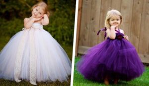 Как сшить платье для девочки из фатина МК / How to sew a baby dress DIY