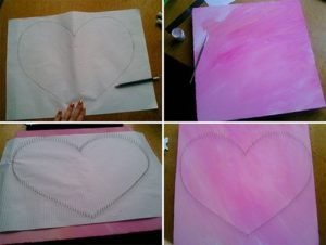 Рисуем на бумаге ровное сердечко