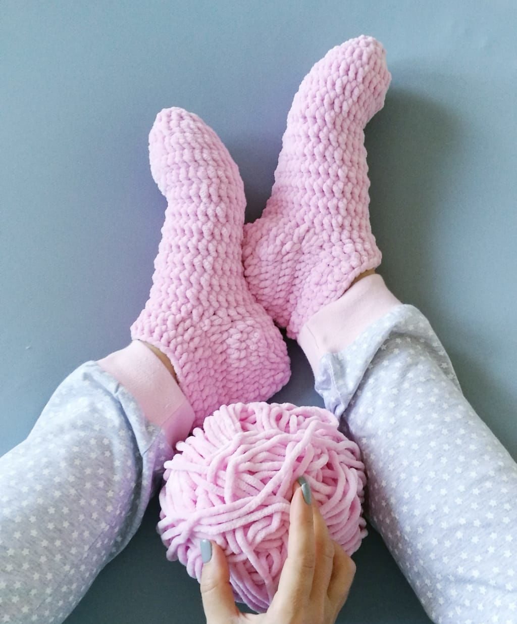Простой способ связать носки! Вязание спицами.Часть №1.children's socks knitting