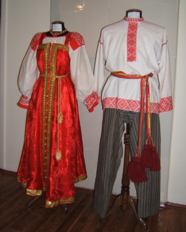 Старинный свадебный костюм московской губернии