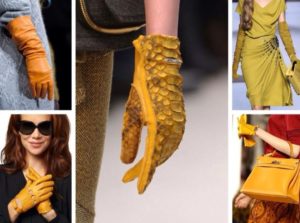 желтые перчатки