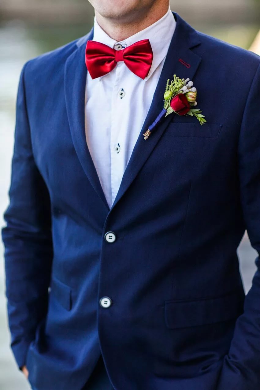 Красный галстук на свадьбу