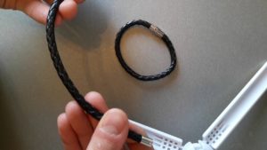Как укоротить плетёный браслет
