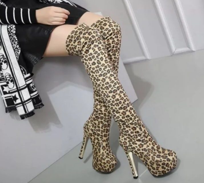 леопардовая обувь 14