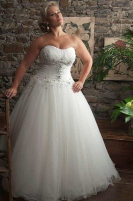 свадебное платье для невест-пышек