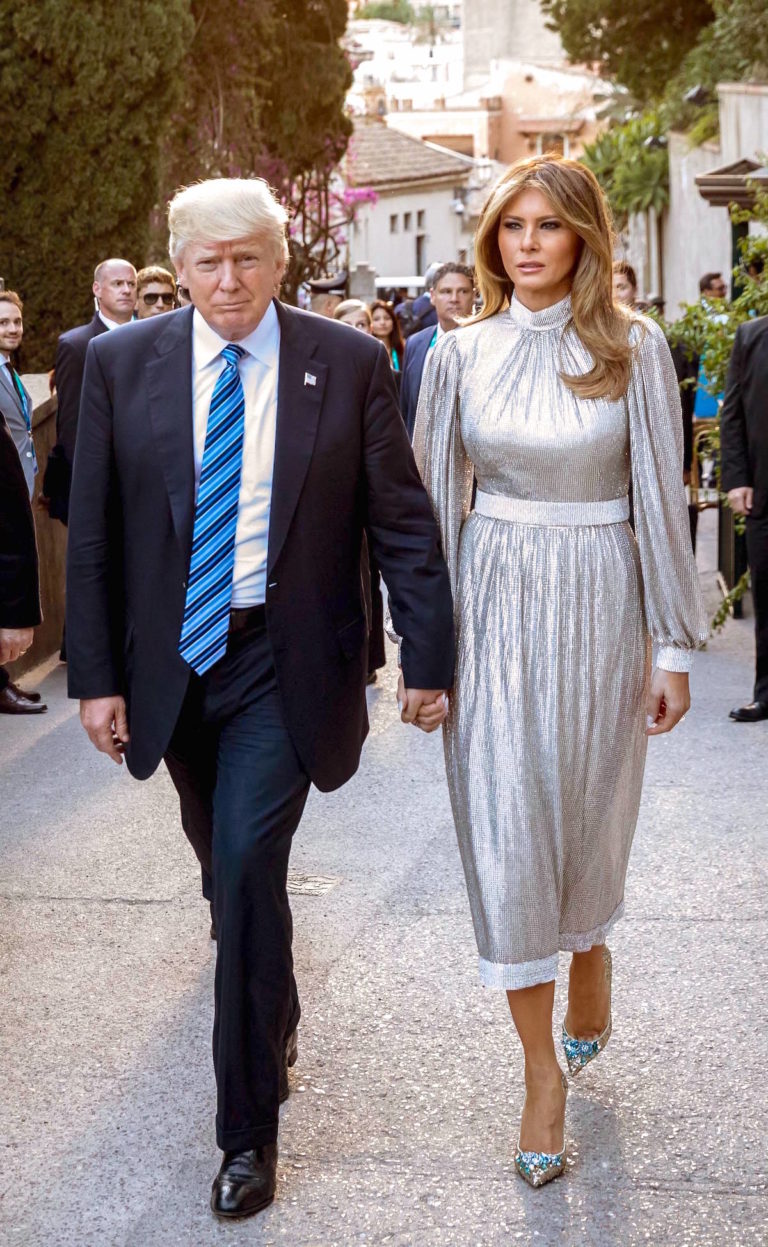 Мелания Трамп с мужем