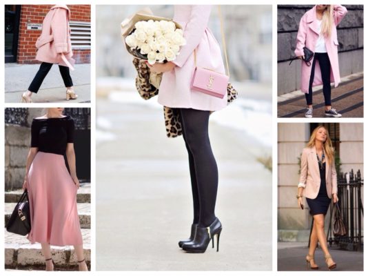 Сочетание розового и чёрного в одежде — основные правила