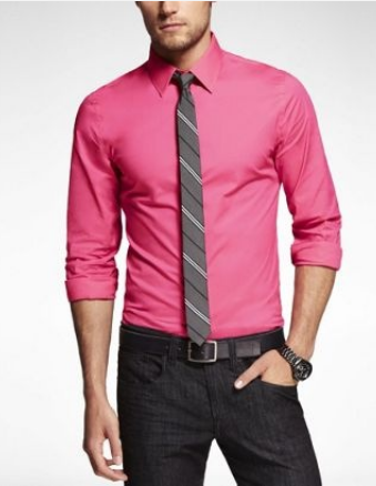 розовая рубашка для мужчин
