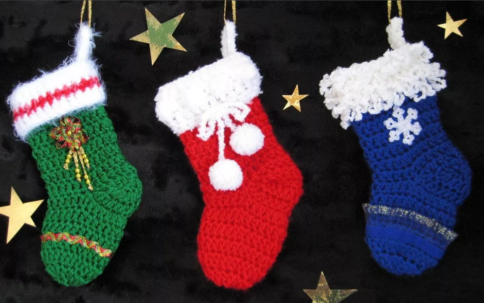 новогодние рождественские носки