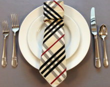 салфетка в виде галстука