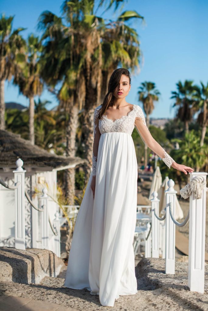 Свадебное платье в греческом стиле.