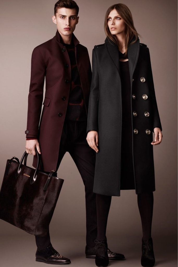 женское и мужское пальто