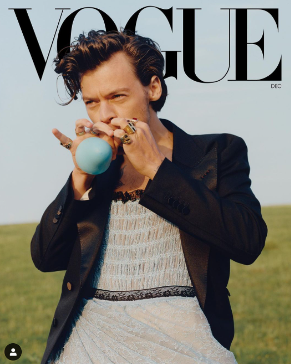 Гарри Стайлз на обложке журнала Vogue