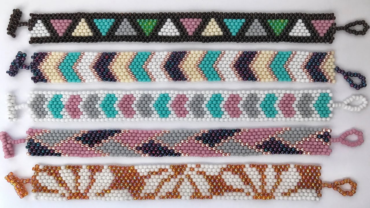 браслеты мозаичным плетением