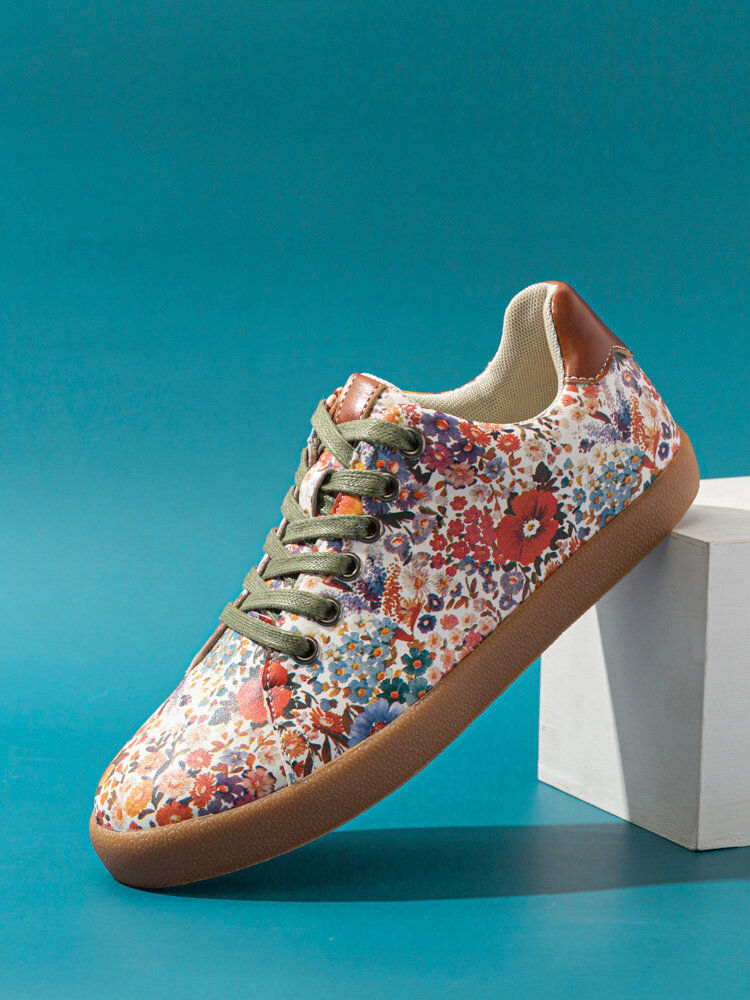 Обувь с цветочным принтом